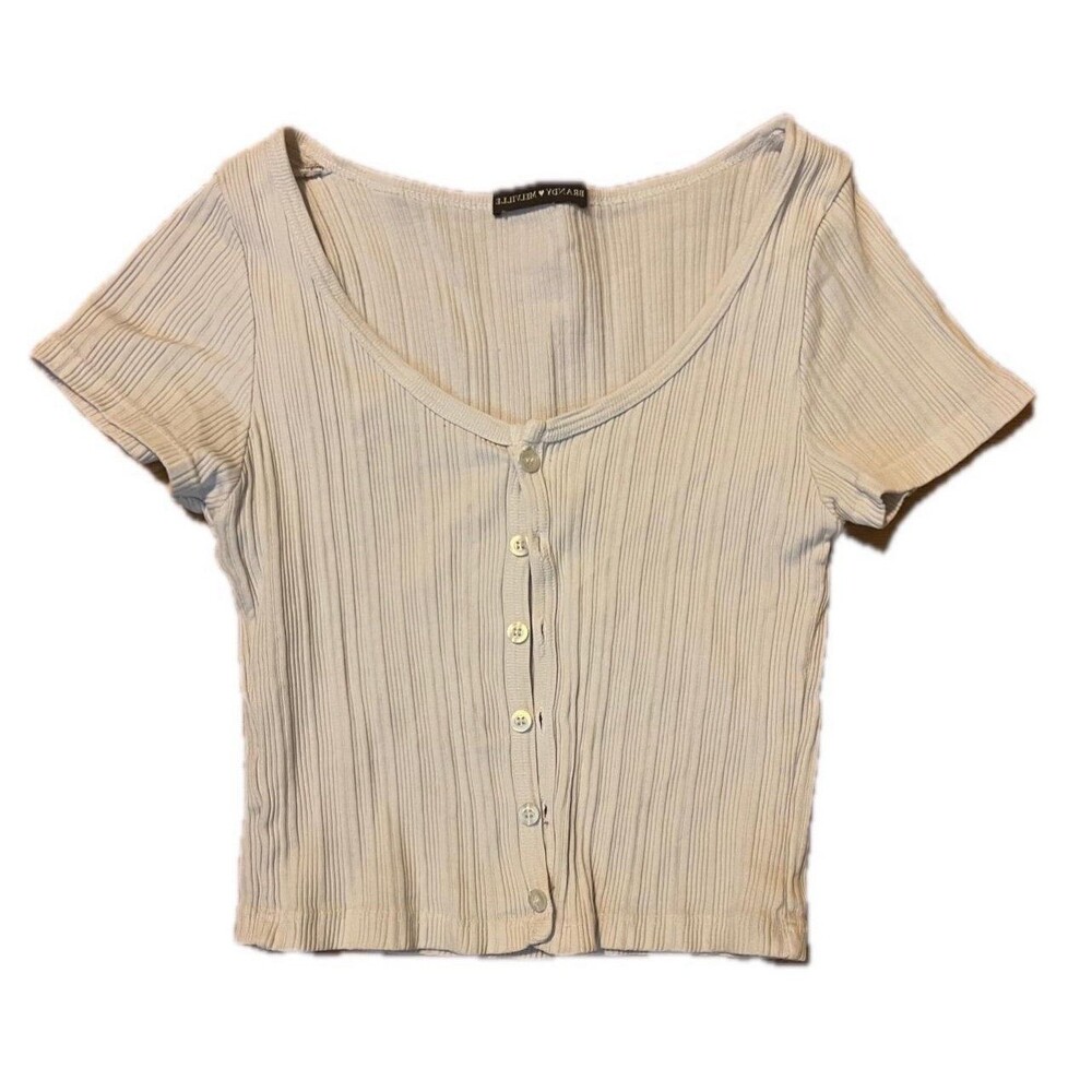 Brandy Melville button down baby tee